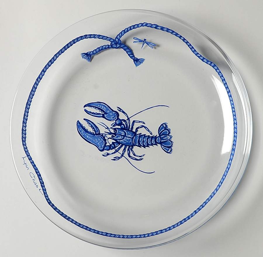 Costa Azzurra Glassware Dessert Plate by Lynn Chase-1