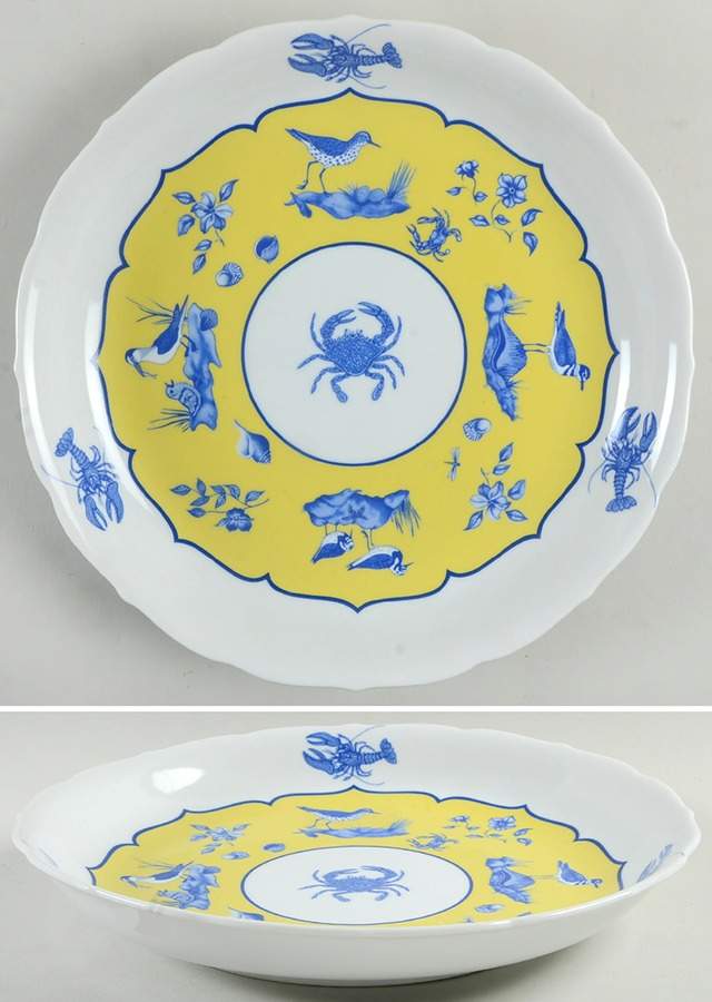 Costa Azzurra Coupe Server (Round Platter) by Lynn Chase-1