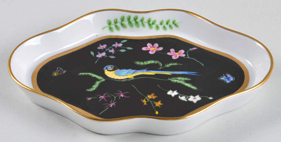 Jaguar Jungle Leaf Tray by Lynn Chase-1