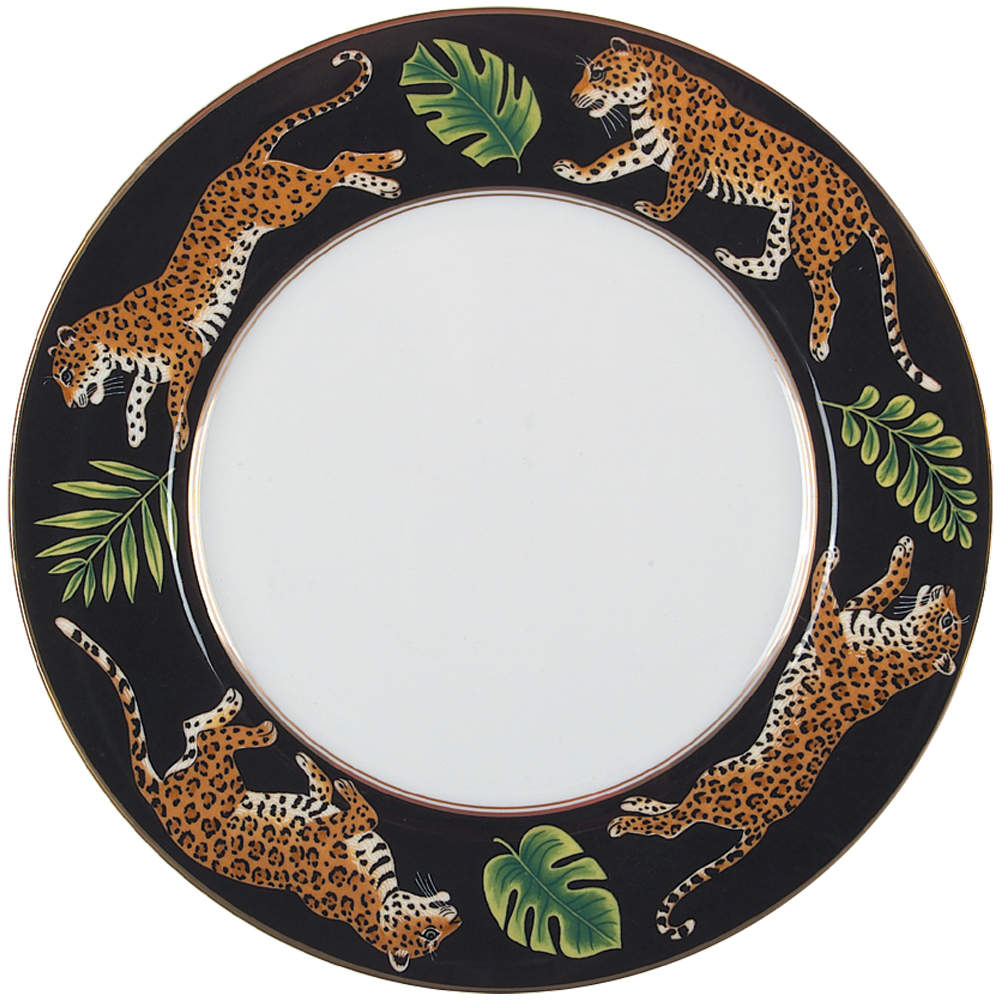 Jaguar Jungle 12" Chop Plate (Round Platter) by Lynn Chase-1