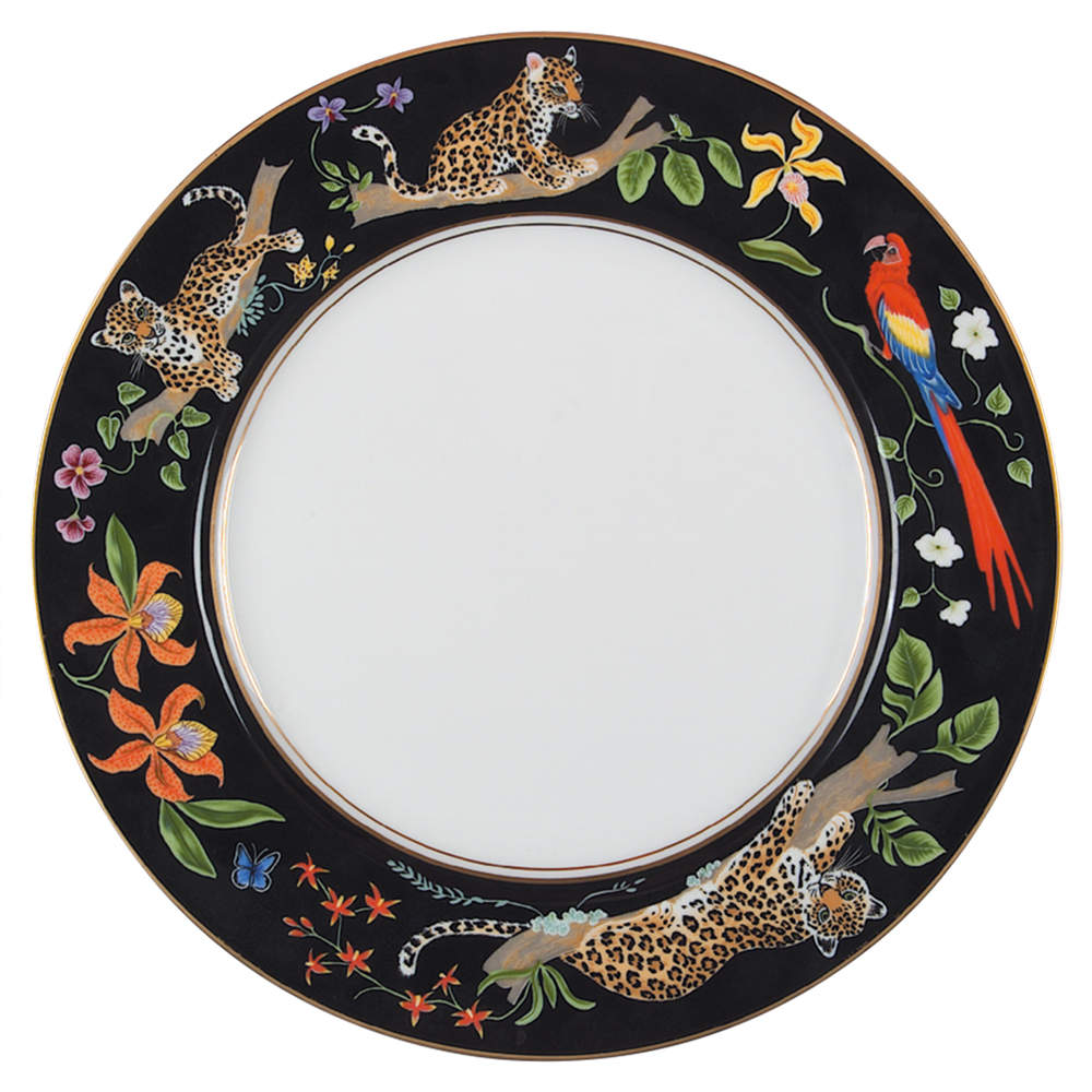 Jaguar Jungle Service Plate (Charger) by Lynn Chase-1