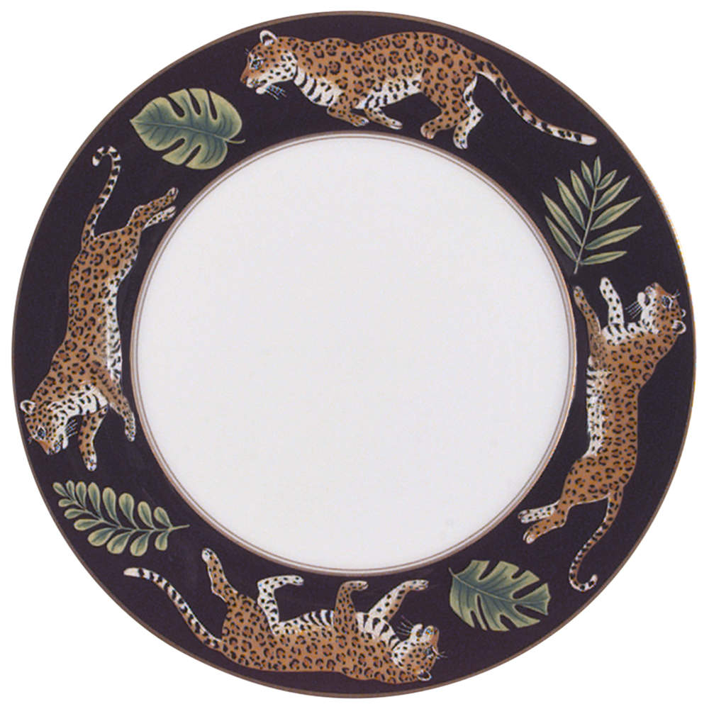 Jaguar Jungle Luncheon Plate by Lynn Chase-1