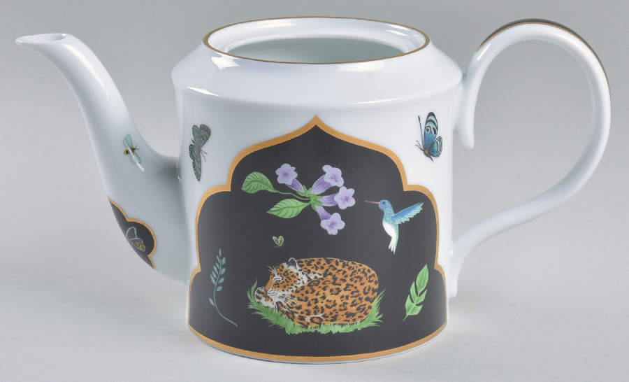 Jaguar Jungle Teapot No Lid by Lynn Chase-1
