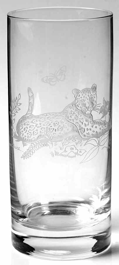 Jaguar Jungle 16 Oz Glassware Tumbler by Lynn Chase-1