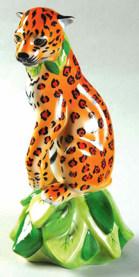 Jaguar Jungle Figurine by Lynn Chase-1