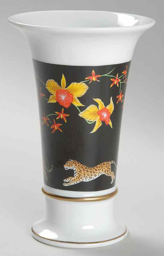 Jaguar Jungle 6" Vase by Lynn Chase-1