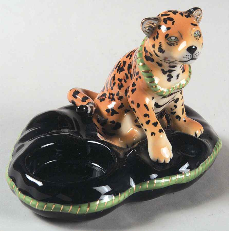 Jaguar Jungle Votive Candleholder by Lynn Chase-1