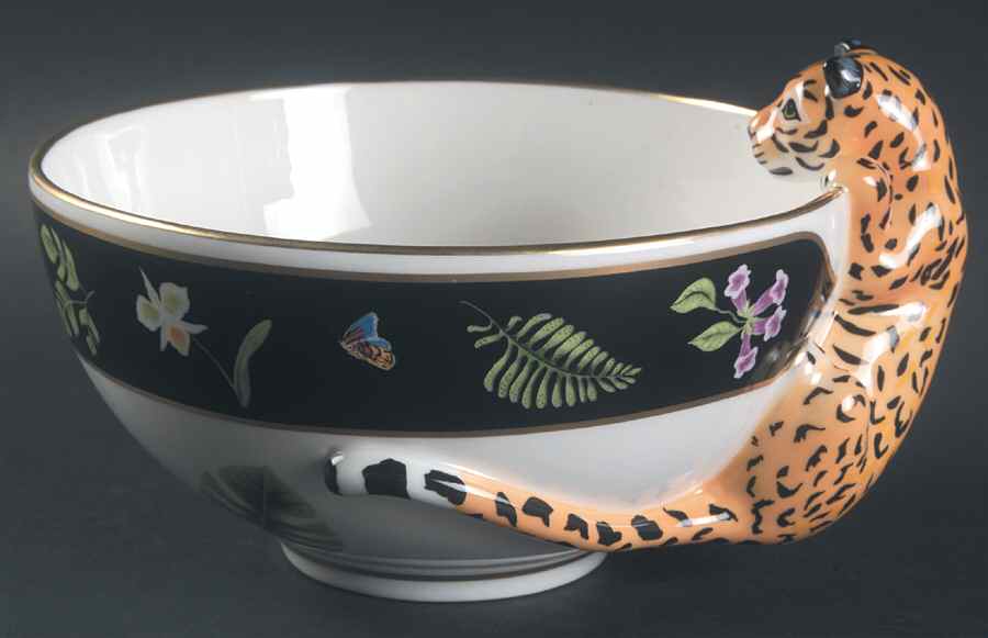 Jaguar Jungle Figural All Purpose Bowl by Lynn Chase-1