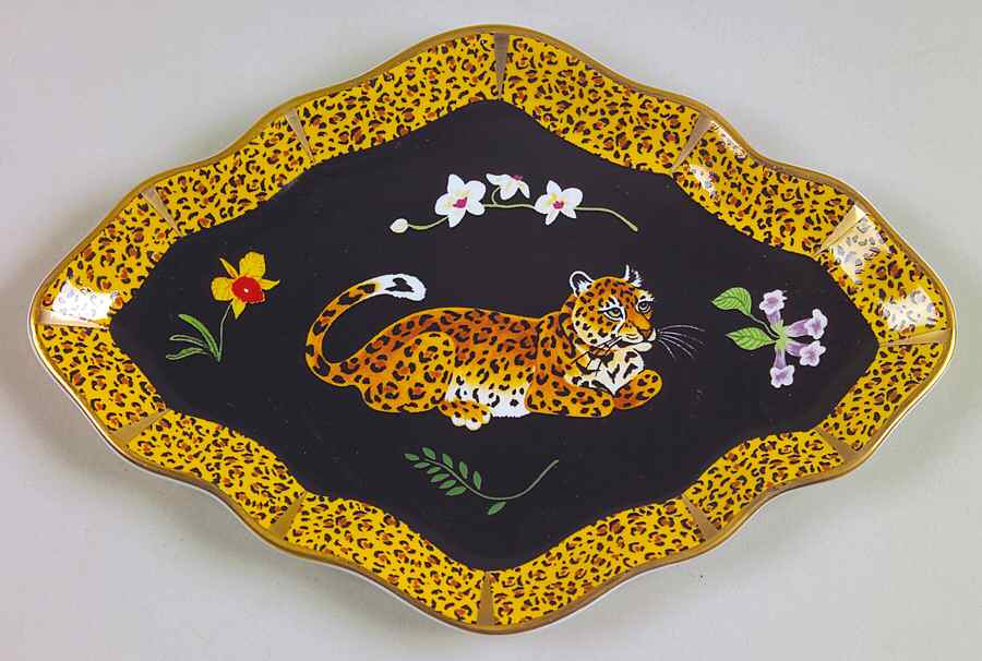 Jaguar Jungle Soap Dish by Lynn Chase-1