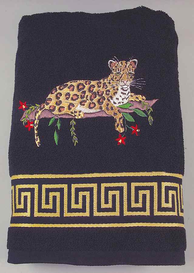 Jaguar Jungle Bath Towel by Lynn Chase-1