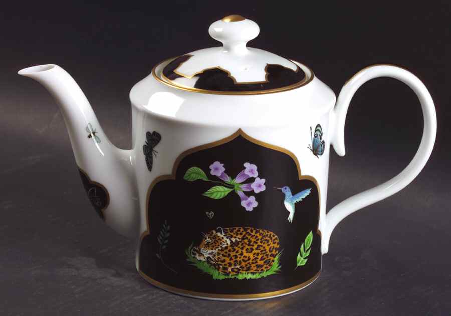 Jaguar Jungle Teapot & Lid by Lynn Chase-1
