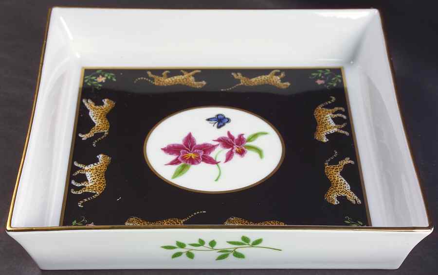 Jaguar Jungle Square Buffet Dish by Lynn Chase-1