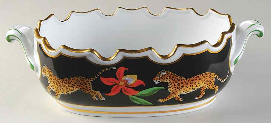 Jaguar Jungle Monteith Bowl by Lynn Chase-1