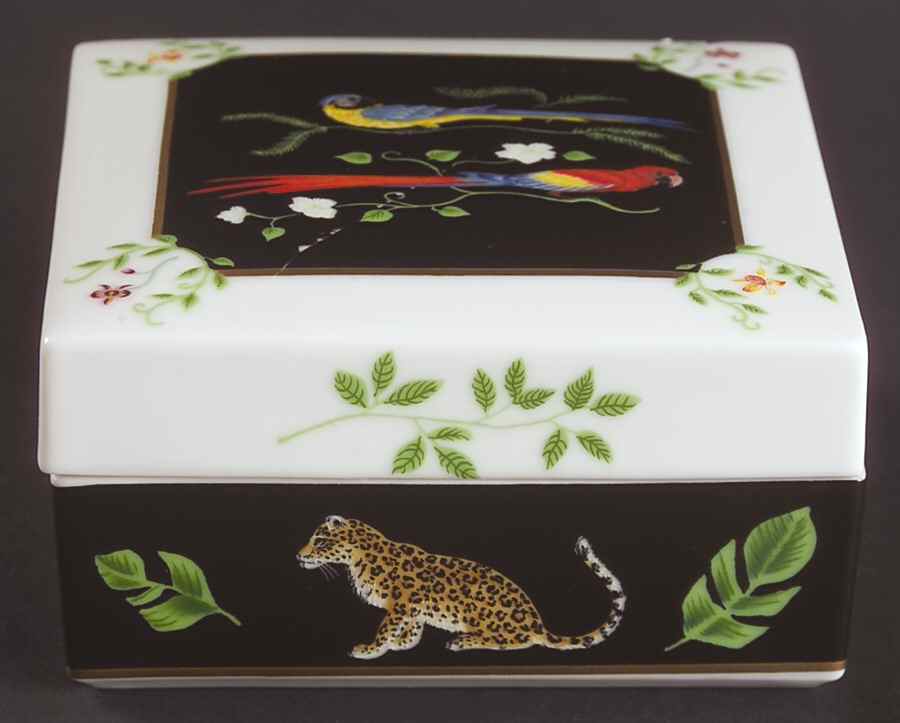 Jaguar Jungle Cigarette Box & Lid by Lynn Chase-1