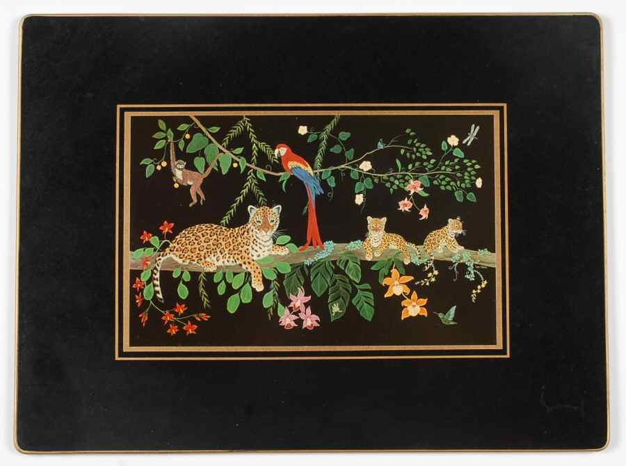 Jaguar Jungle Corkboard Placemat by Lynn Chase-1