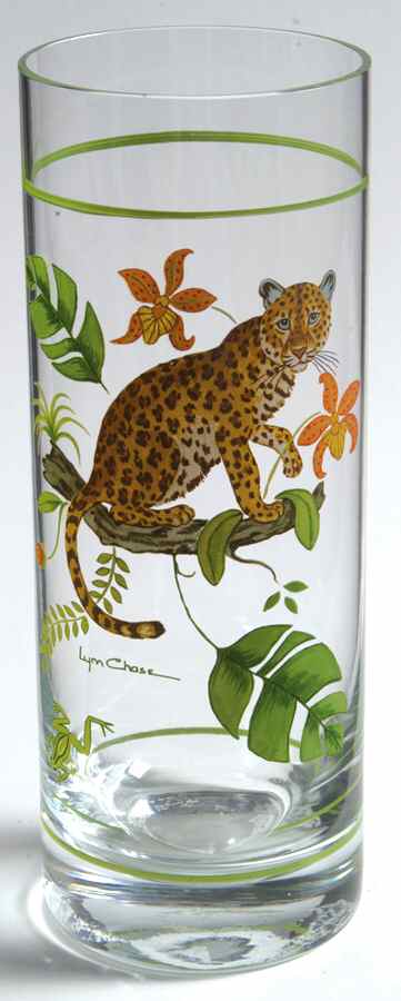 Jaguar Jungle 16 Oz Glassware Iced Tea by Lynn Chase-1