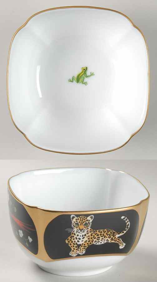 Jaguar Jungle Fruit/Dessert (Sauce) Bowl by Lynn Chase-1