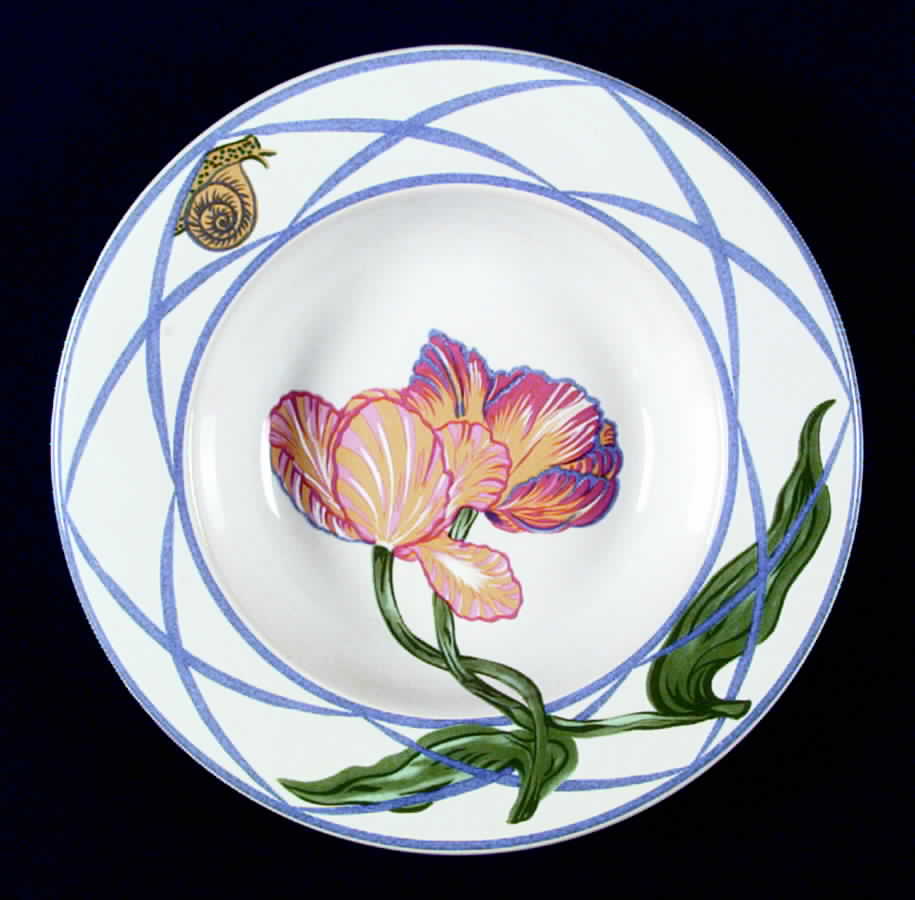 Jardin Des Tulipes Rim Soup Bowl by Lynn Chase-1