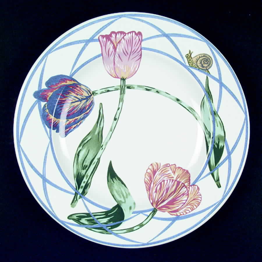 Jardin Des Tulipes Dinner Plate by Lynn Chase-1