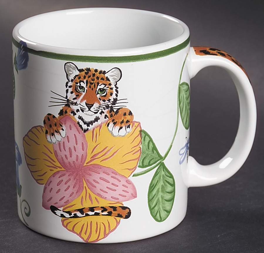 Jungle Flowers Mug by Lynn Chase-1