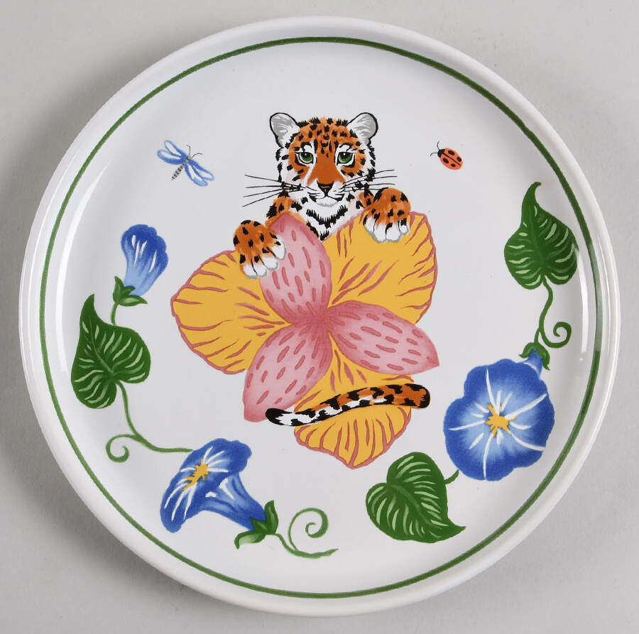 Jungle Flowers Condiment Tray by Lynn Chase-1