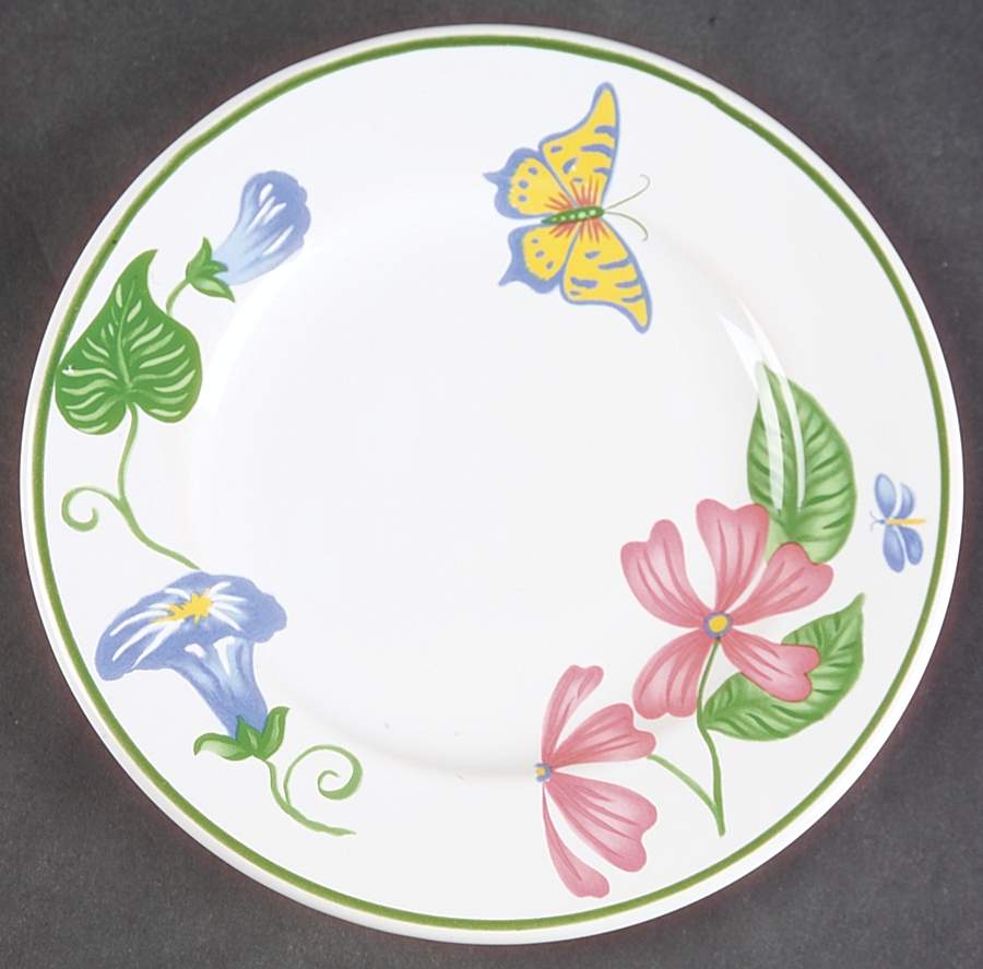 Jungle Flowers Saucer by Lynn Chase-1