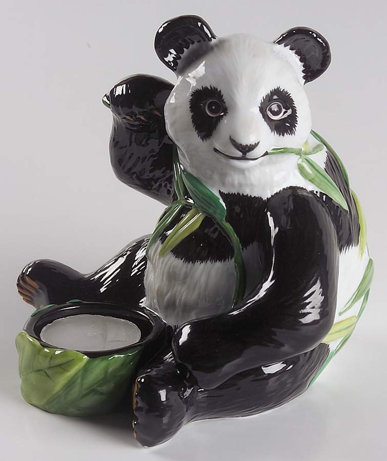 Jungle Party Panda Tea Light by Lynn Chase-1