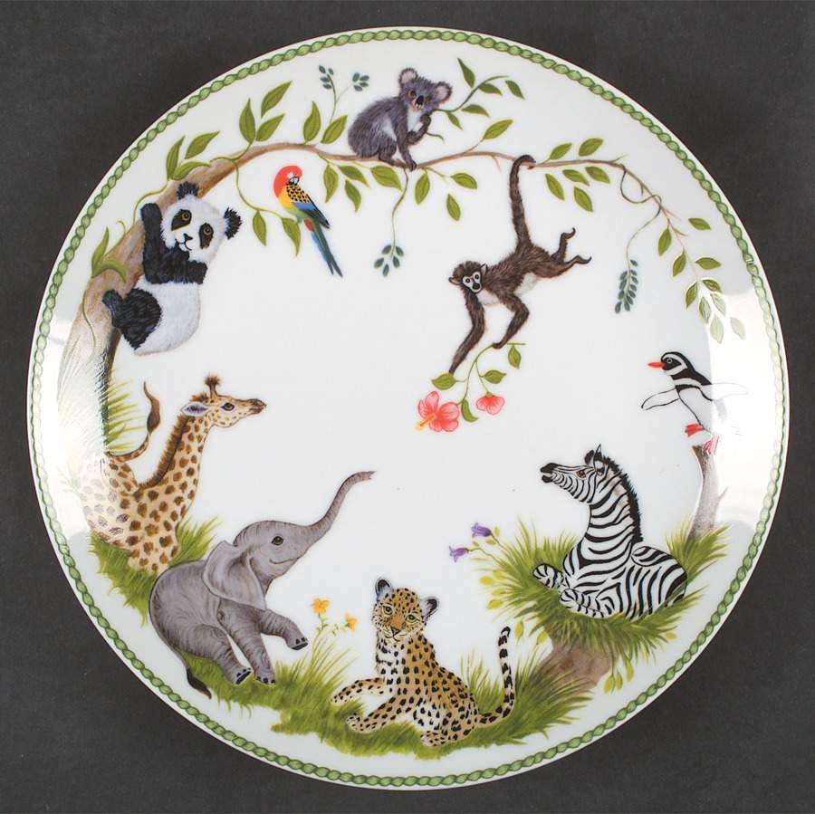 Jungle Party Child's Plate by Lynn Chase-1