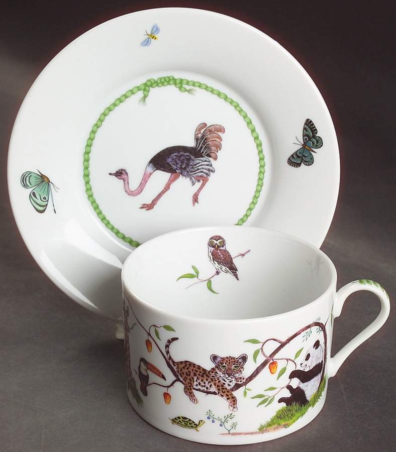 Jungle Party Breakfast Cup & Saucer Set by Lynn Chase-1
