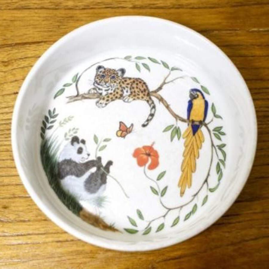 Jungle Party Child's Bowl by Lynn Chase-1