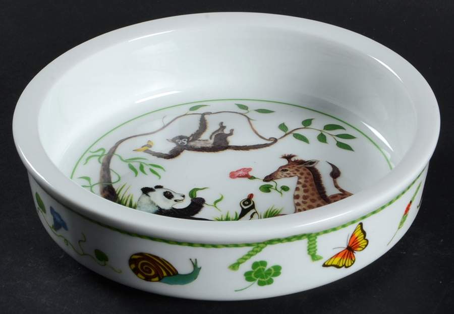 Jungle Party Child's Bowl by Lynn Chase-1