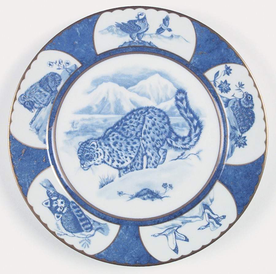 Leopard Lazuli Dinner Plate by Lynn Chase-1
