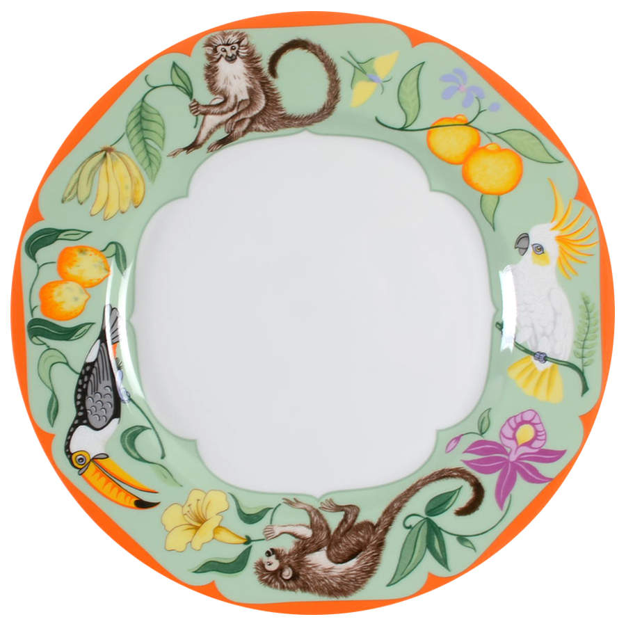 Monkey Business Dinner Plate by Lynn Chase-1