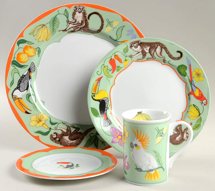 Monkey Business 4 Piece Place Setting by Lynn Chase-1