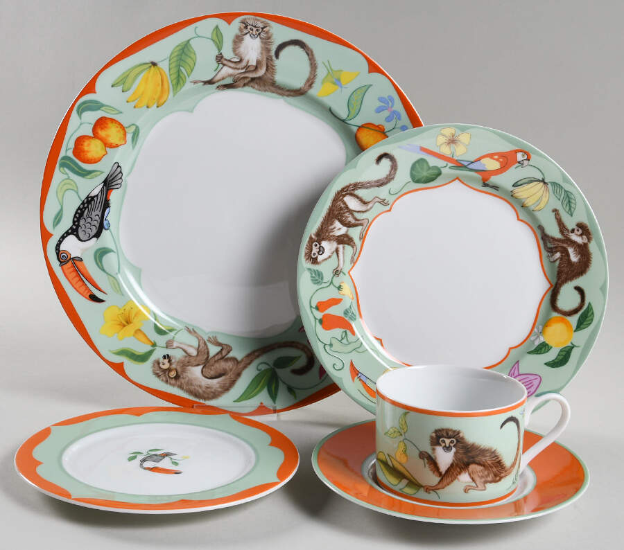 Monkey Business 5 Piece Place Setting by Lynn Chase-1