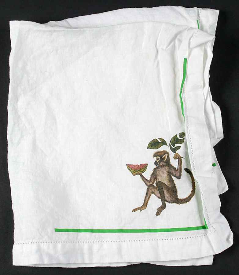 Monkey Business Linen Napkin by Lynn Chase-1