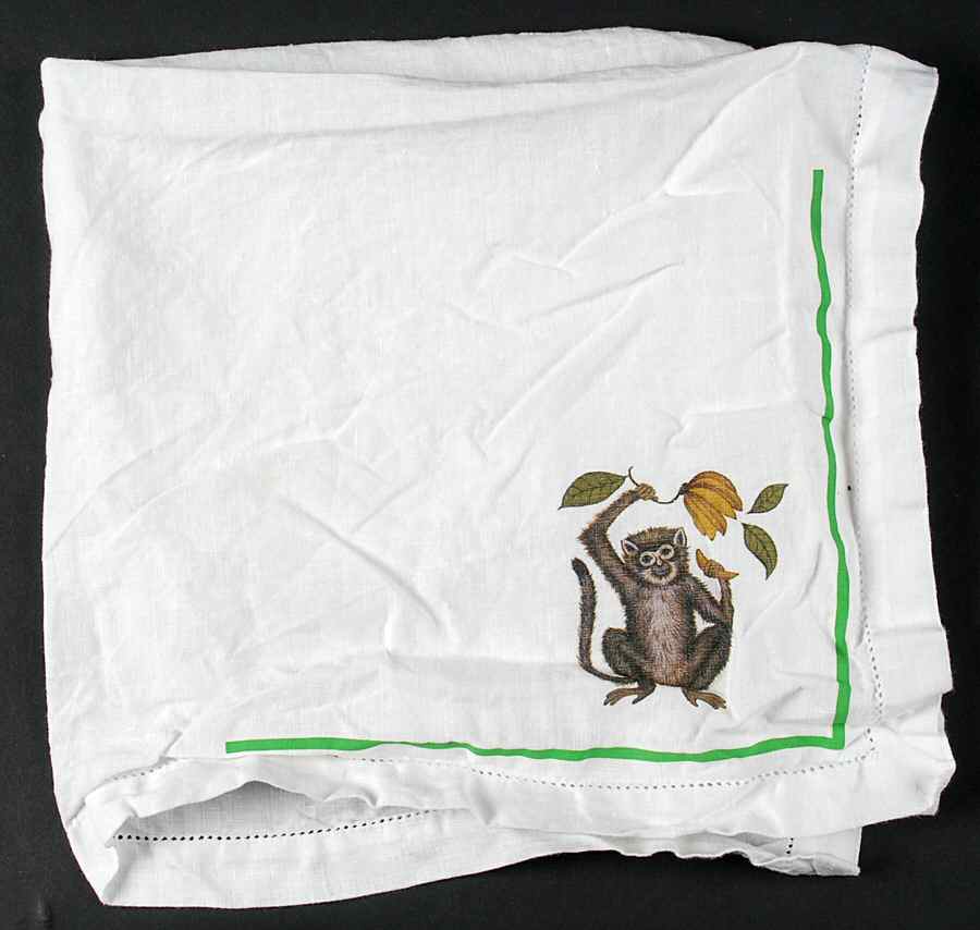 Monkey Business Linen Napkin by Lynn Chase-1