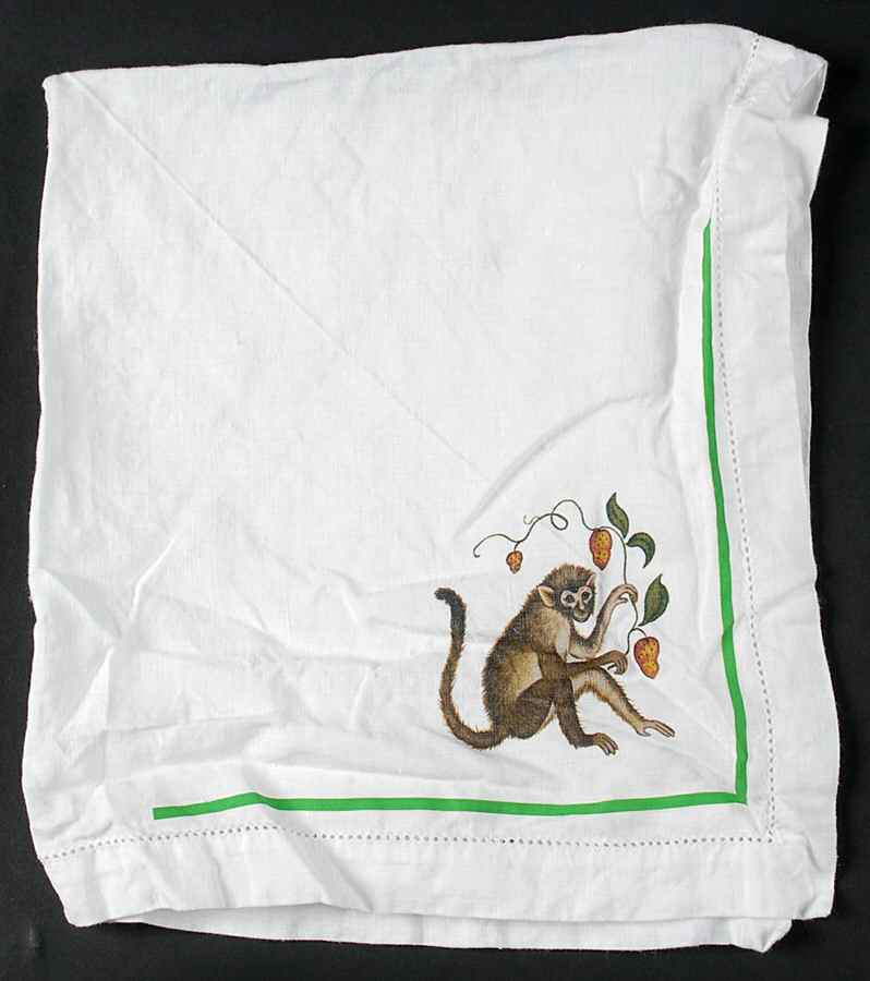 Monkey Business Linen Napkin by Lynn Chase-1