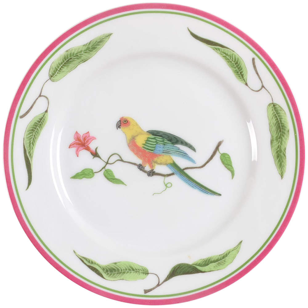 Parrots of Paradise Bread & Butter Plate by Lynn Chase-1