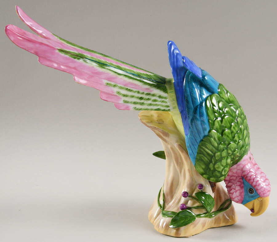 Parrots of Paradise Bird Figurine by Lynn Chase-1