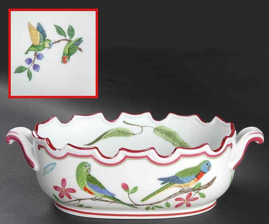 Parrots of Paradise Monteith Bowl by Lynn Chase-1