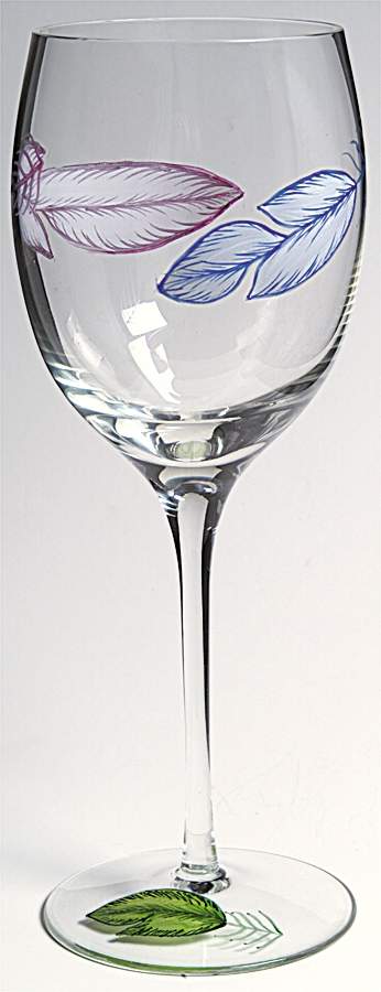 Parrots of Paradise Glassware Goblet by Lynn Chase-1