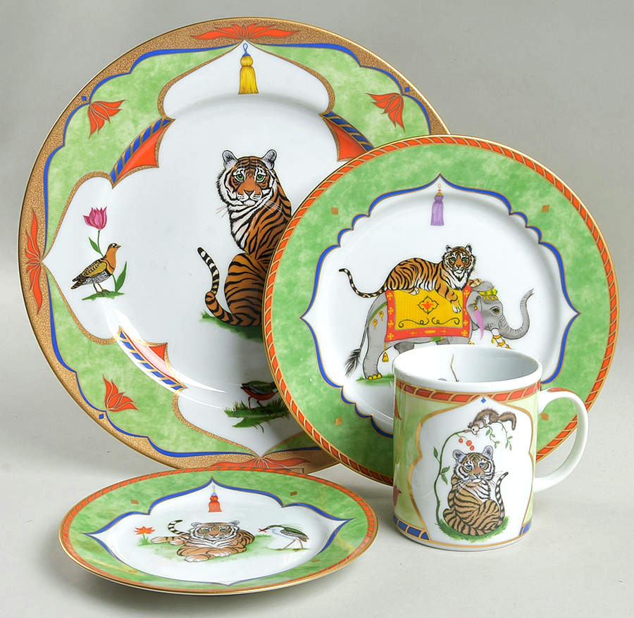Tiger Raj 4 Piece Place Setting by Lynn Chase-1
