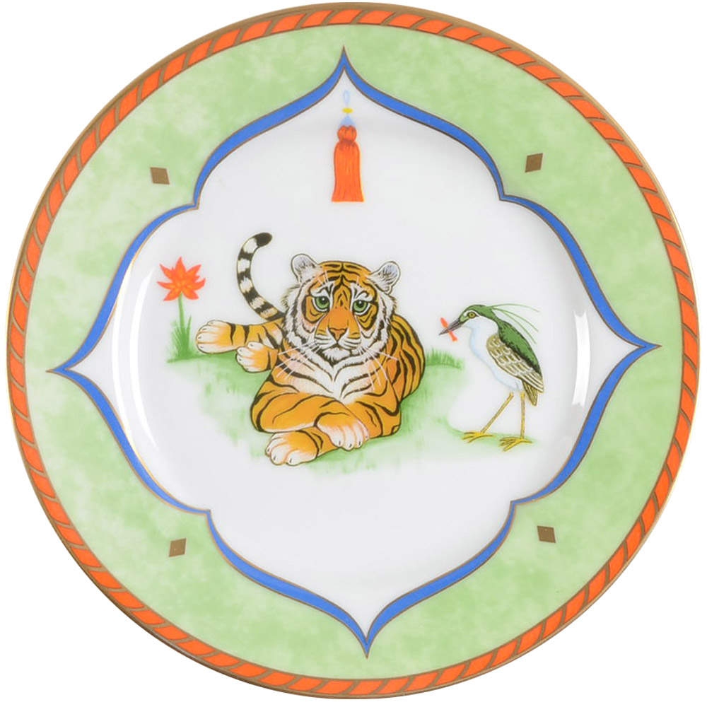 Tiger Raj Bread & Butter Plate by Lynn Chase-1