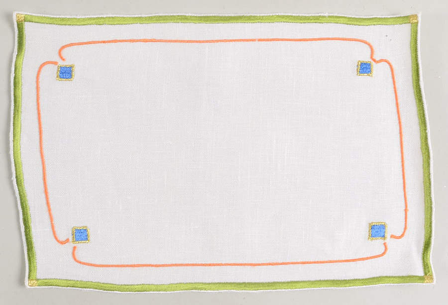 Tiger Raj Cloth Cocktail Napkin by Lynn Chase-1