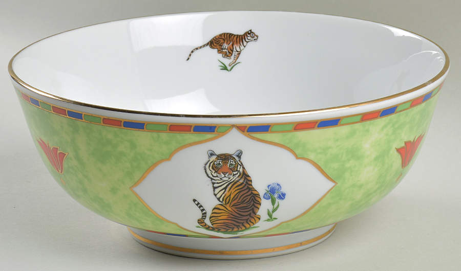 Tiger Raj 9" Salad Serving Bowl by Lynn Chase-1