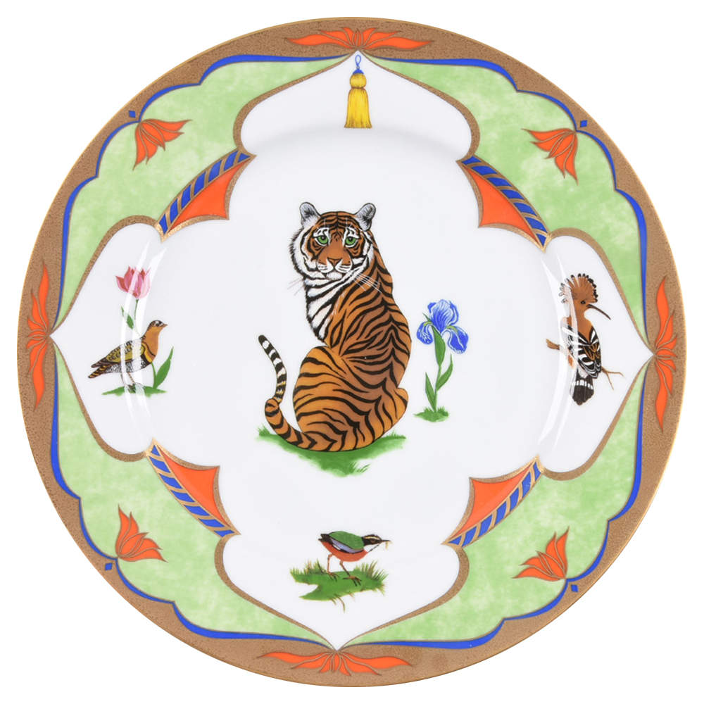 Tiger Raj Dinner Plate by Lynn Chase-1