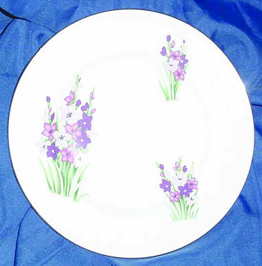 York Gladiola Salad Plate by Crown Sterling-1