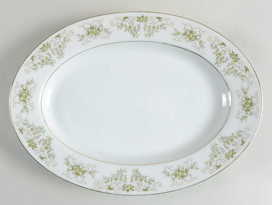 Pickadilly 12" Oval Serving Platter by Crescent (Japan)-1