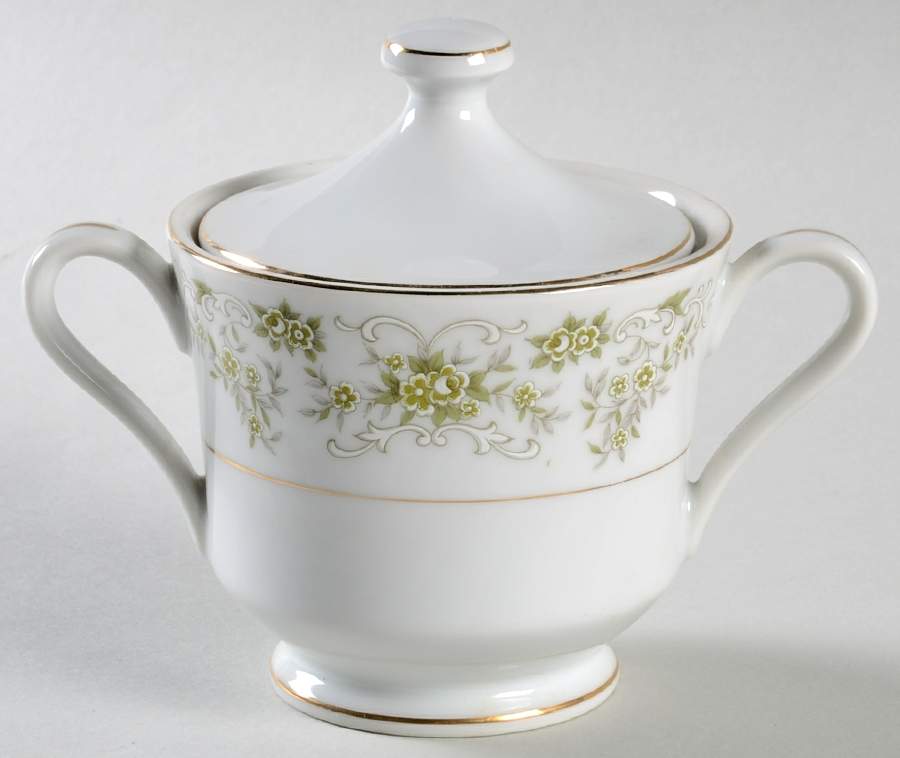 Pickadilly Sugar Bowl & Lid by Crescent (Japan)-1